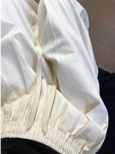 Extended Length Linen Mens Summer Thin Breathable Casual Pants White Cotton Linen Loose Fit Long Trousers for Casual Occasions