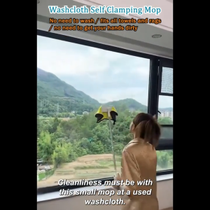 New 360° Rotating Self-Cleaning Mop  Lengthened Face Towel Mop Lazy Clip Cloth Flat Mop Disposable  Mop Wipes For Bathroom Kitchen Tabletop Glass