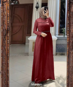 Tiara Dress Gamis Barukat bordel Mutiara Terbaru / Gamis Midi Termurah / Gamis pesta Lebaran Terbaru Termurah / Long Dress / Dress Maxi / Gamis Barukat Kondangan