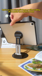 COOBOWE Desktop Magnetic Tablet Stand Dual Support Portable Tinggi Disesuaikan iPad Ponsel Berdiri Magnetik