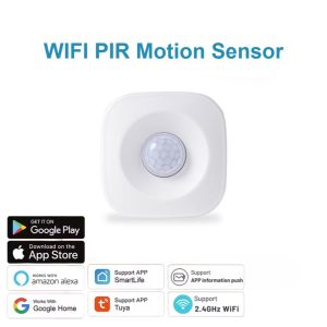 Tuya Smart WiFi PIR Motion Detection Sensor Security Burglar Alarm Sensor Smart Life App Control Support Alexa Google Home
