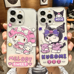 Magsafe Ốp điện thoại chống sốc Kuromi hoạt hình dễ thương từ tính cho iPhone 16Promax 15Promax 14Promax 13Promax 12Promax My Melody vỏ điện thoại cho iPhone 16 15 cộng với 14 12 11 13 Ốp điện thoại cho Iphone 16pro 15Pro 14pro 13Pro 12pro