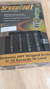 QBLADE Alat Buka Baut Patah Mata Bor Pembuka Sekrup Screw Extractor Speed out 3106 3106A 4in1