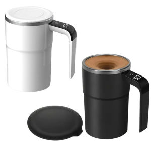 Self Stirring Mug Rechargeable Auto Magnetic Coffee Mug Automatic Mixing Cup for Milk/Cocoa at Office/Kitchen/Travel