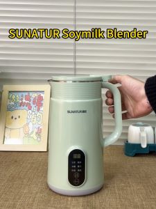 SUNATUR 800ML Multi-functional Soy Milk Maker Mini Smart Heating Blender Soybean Machine English Version