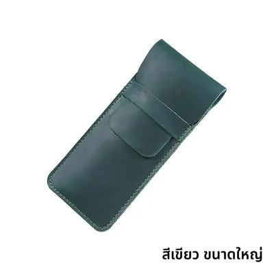 พรีเมี่ยมหนังผู้ถือปากกาดินสอ Retro Cowhide ของแท้ปากกากระเป๋าดินสอกระเป๋าทนทานหนังเพรียวบางปากกาเดี่ยว