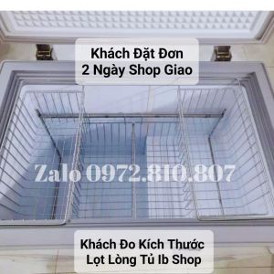 Compo 4 rổ tủ đông lạnh và khung treo thiết kế tầng (Hàng gia công theo kích thước riêng từng Tủ Đông)