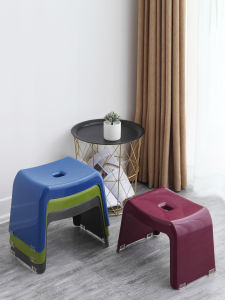 หนาขึ้น เก้าอี้อาบน้ำพลาสติกกันลื่นห้องนั่งเล่นโต๊ะกาแฟเก้าอี้ขนาดเล็กห้องน้ำใช้ในบ้านเฟอร์นิเจอร์