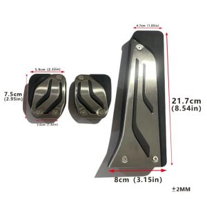 Car Accelerator Fuel Brake Pedal Kit Rest Foot Pedal No Drilling Non-Slip Mat Accessories 2011~2018 1 Series F20 F21 RHD For BMW