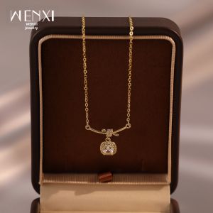 WENXI | Gold Elegance Minimalist Necklaces