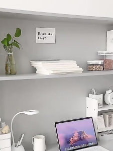 ตะกร้าใส่ของ ตะกร้าแข ตะกร้าแขวนเก็บของ กล่องเก็บของ ชั้นเก็บของ ลิ้นชักติดใต้โต๊ะ เพิ่มพื้นที่เก็บของ ไม่ต้องเจาะ