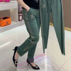 Elastic Quick Dry Milk Silk Casual Pants Womens High Waist Slimming Versatile Skinny Leisure Trousers Summer New Fashion