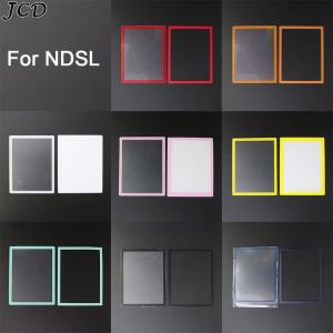 JCD 1set Colorful Top Upper LCD Screen Cover Bottom Lower Cover Plastic Lens Replacement For DS Lite For NDSL Game Console