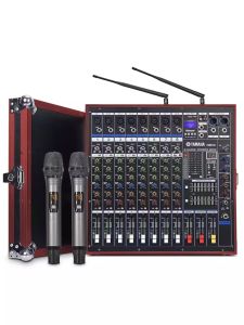 Yamaha Professional 8-way Mixer with Power Amplifier Integrated Machine High Power Aviation Box Stage Performance Sound Set
