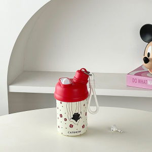 Cute and Portable Insulation Cup with Straw