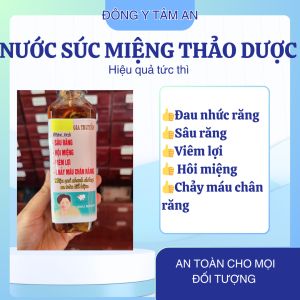 Chai ngậm thảo dược làm sạch khoang miệng hỗ trợ giảm đau nhức răng – viêm lợi – hôi miệng