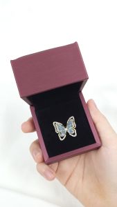 Sv Premium Austria Crystal Pin Tudung Rama Rama Mewah High Quality Butterfly Scarf Brooch Kerongsang Hijab Shawl Bawal