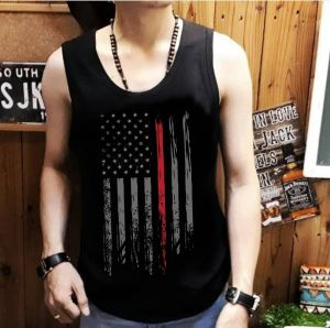 ShopAoi - Singlet Flag /Kaos tanpa lengan / Kaos Dalaman Pria Murah Berkualitas