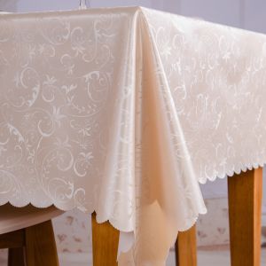 Table Cloth Waterproof Table Mat Coffee Table Tablecloth Fabric Heat Proof and Oil-Proof Disposable Rectangular European Hotel round Table Cloth