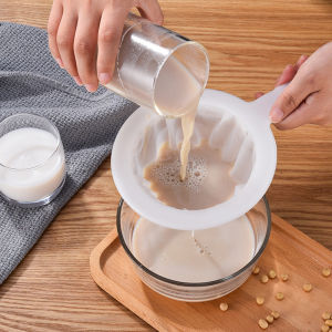 【Free Shipping】100/200/400 Household Superfine Baby Juice Strainer Kitchen Filter Kitchen Superfine Nylon Filter Spoon Suitable for Soy Milk