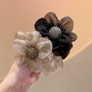 Jiuduolan Elegant Eurasian Hair Ring with Simple Retro Rhinestone Embellishment for Women Fashionable Hair Accessory