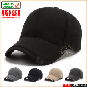 TOPI DISTRO KEREN POLOS BASEBALL CAP IMPORT BAHAN TEBAL HIGH QUALITY TRC - Cotton, Diameter 56-60cm, Lightweight (IMPORT)