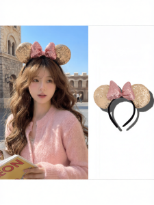 Photogenic Mickey Mouse Headband With Bow Hair Band