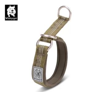 TRUELOVE | Winhye Neoprene Pet Collar with P-Chain Half Choke Training Feature Padded for All Dogs with Bonus Dog Tracker Tag YC1852