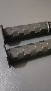 HANDGRIP GRIP KOTAK OKTAGON + JALU PCX HITAM BISA UNTUK SEMUA MOTOR-HITAM