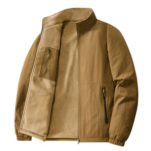 CHAFEI | Double-sided Warm Fleece Jacket for Men Windproof and Thickened Collared