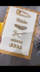 SHOPHOME - Jepit Rambut Wanita Dewasa Korea Jepitan Mutiara 1 Set Fashion Korea Cantik KCR40