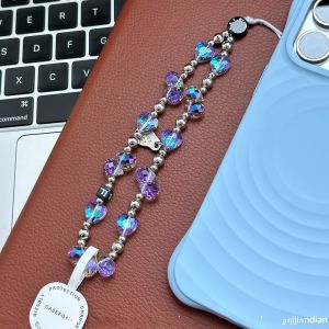 Móc điện thoại DAIMANG trang trí hạt đeo cổ tay an toàn