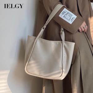 IELGY womens simple fashion soft surface commuter shoulder bag