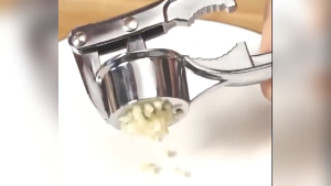 4-In-1 Stainless Steel Garlic Press Garlic Presses Garlic Crusher Garlic Mincer Garlic Chopper Garlic Masher Ingredient Spice Chopper Rocker Garlic Mincer