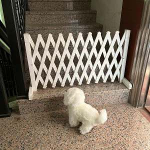 Pet Fence Dog Cage Partition Balcony Isolation Door Retractable Fence Door Dog Blocking Cat Rabbit Guardrail Home Decoration