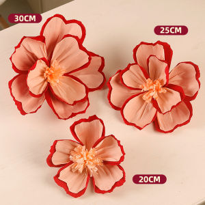 Wedding Decorative Crumpled Paper 3D Flower Wall Background Bedroom Decoration Festive Supplies Gift for Marriage Celebration