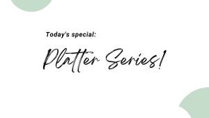 Benxon Buffet Tray Large Catering Serving Platter ✨ 5 Sets of (Black Base + Clear LID) ✨