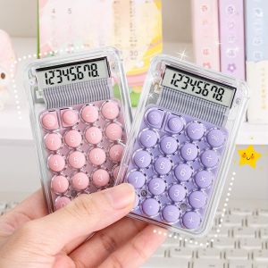 Transparent Calculator Electronic Desktop Calculator LCD Display Mini Pocket Calculator Office Student Stationery Kids Gift