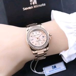 (COD) Jam Tangan Wanita Original Anti Air Seven Minute Luxury Diamond Analog Quartz Womens Watches