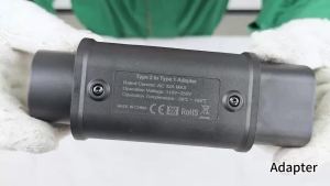 Type 2 to Type 1 EV Adapter 32A 7.2KW Portable EV Charger Connector AC Charging Converter for J1772 Type 1 Electric Vehicle IP54
