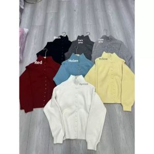 YUEZHONGWEI | Cozy Soft Fluffy High Collar Knit Sweater  Autumn Winter