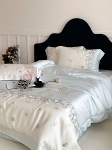 Premium Youthful Style Tencel Four-Piece Bedding Set