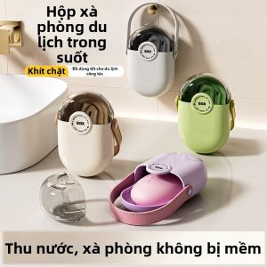 ZHENMIAO | Hộp Xà Phòng Đôi Lớp Kín Mini Di Động