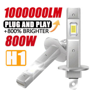  H1 LED Auto Headlight Bulb CANBUS Car Lights 1000000LM High Brighter Mini Headlamp 7585 CSP Chip Wireless Plug&Play 12V 24V