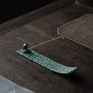 Fishing Raft Shape Incense Holder Ornament Ceramic Vintage Tea Ceremony Incense Burner