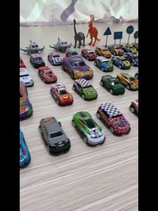 24/40/61pcs Pull Back Car Playsets with Storage Box Mini Die-Cast Alloy Race Cars