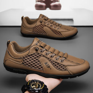 Breathable Lightweight Hollow Mens Casual Sports Shoes