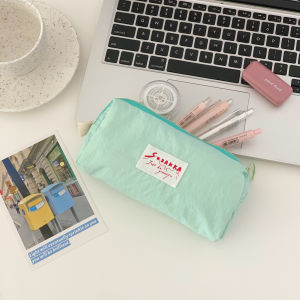Portable Macaron Small Size Cosmetic Bag Female High Value Stationery Storage Pouch for Junior And Senior High School Students