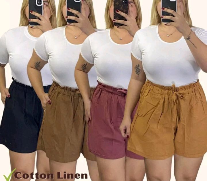 curvy-fashion-trends-plus-size-paper-bag-shorts-oversized-new-item