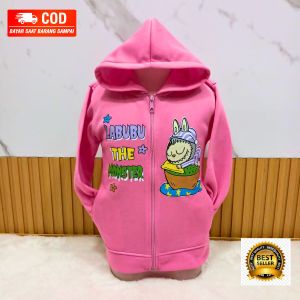 jaket anak cewek labubu usia 2-7 tahun